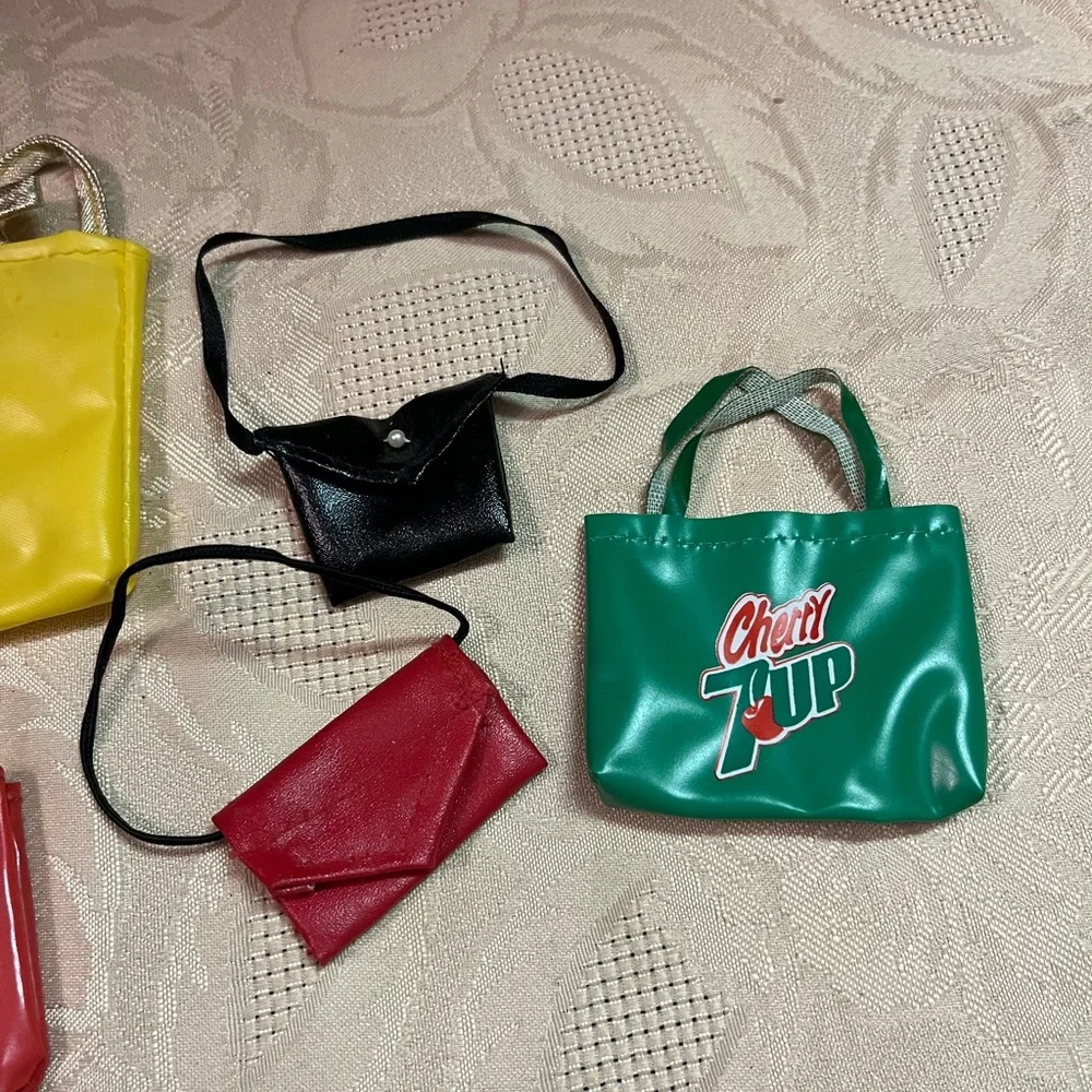 VTG Mattel Barbie Coca-Cola 7-Up Bags Purse Accessories Lot